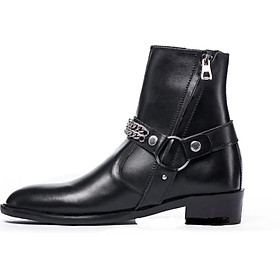 Giày Nam Harness Boots Giày Boots Nam Da Bò Đế Cao Su Cao Cấp Kiểu Dáng Trẻ Trung Năng Động BẢO HÀNH 12 THÁNG Tặng Phụ Kiện