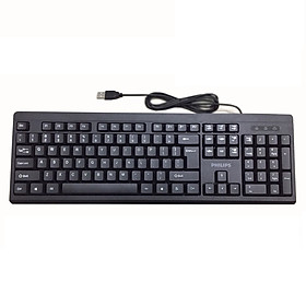 Bàn Phím Cơ Philips Spk8605 | Top bán chạy Lazada Shopee Sendo Tiki 36 Bàn Phím có dây Philips SPK6224/ K224 thích hợp cho văn phòng - HÀNG CHÍNH HÃNG