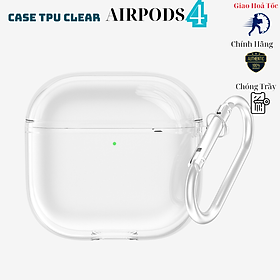 Mua Ốp Case TPU Trong Suốt Dành Cho Airpods 4  chống ố vàng  chống sốc kèm móc treo_ Hàng chính hãng