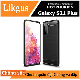Ốp lưng chống sốc vân kim loại cho Samsung Galaxy S21 / S21 FE / S21 Plus hiệu Likgus (bảo vệ máy, chống va đập) - hàng nhập khẩu