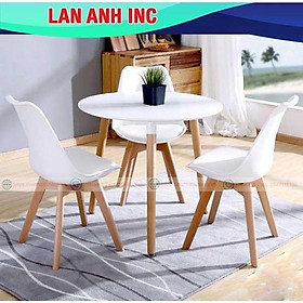 Mua Bộ bàn ăn cafe tròn 3 ghế đẹp hiện đại giá rẻ Eames LA_BBA04