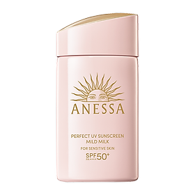 Sữa Chống Nắng Anessa Cho Da Nhạy Cảm Perfect UV Mild Milk SPF50+/PA++++ 60ml