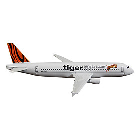 Mô Hình Máy Bay Trưng Bày Airbus A320 Tiger Airlines Everfly (Trắng Cam)