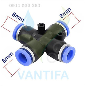Mua Đầu nối nhanh chữ thập 4 hướng nhựa nối ống 8mm - 8mm