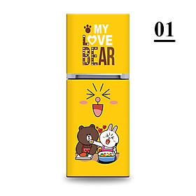 Mua Decal Dán Tủ Lạnh Siêu Cute Gấu  Brown Hue Decor Chống Nước  Siêu Bền  Màu Sắc Trẻ Trung  Cá Tính  Năng Động