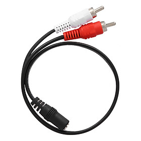 Cáp Chuyển Đổi Âm Thanh Từ Ổ Cắm RCA 3.5mm Sang 2 Đầu Cắm RCA Cho HDTV Headphone Amplifier (0.25m)