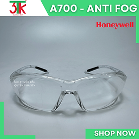 Hình ảnh Kính Honeywell A700  Anti Fog màu trắng chống bụi, chống tia UV, chống lóa, chống trầy xước 