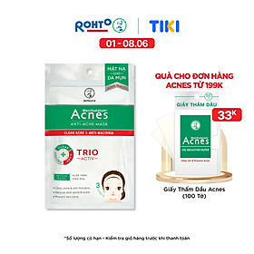 Mặt Nạ Chuyên Biệt Cho Da Mụn Acnes Anti-Acne Mask (3 Miếng)