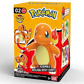 Pokemon Toys Lắp Ráp Nhân Vật Pokemon Rồng Lửa Charmander Mạnh Mẽ 8123