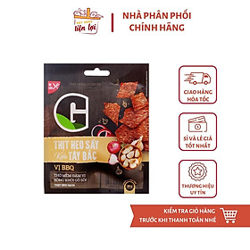 Thịt heo sấy G Kitchen gói 25g kiểu Tây Bắc vị BBQ/ vị cay Tứ Xuyên