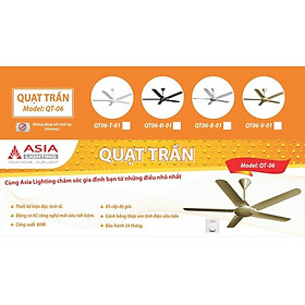 Hình ảnh Quạt trần 5 cánh Asia hộp số QTHS 05-Hàng chính hãng