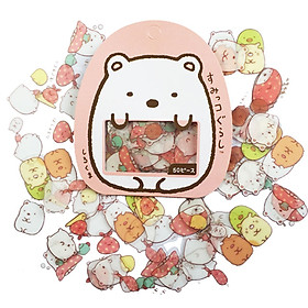 50 Miếng Sticker trang trí Kawaii ( Tặng Kèm Giấy Note Molang)