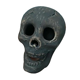 Halloween Simulation Skull Props Decoration Skeleton Head Statue Collectible