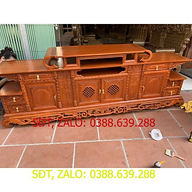 Mua Kệ tivi hàm ếch gỗ gõ đỏ
