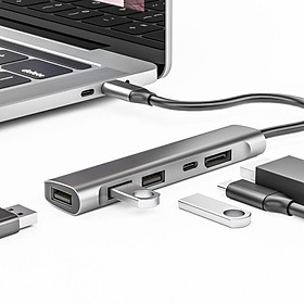 USB C Hub PD 60W Accs USB 2.0 5 in 1 8K/6K/5K/4K 60Hz for Laptop Charging PC