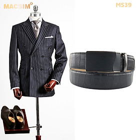 Thắt lưng nam da thật cao cấp nhãn hiệu Macsim MS39