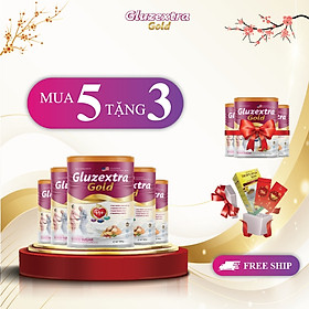 Sữa tiểu đường COMBO MUA 5 TẶNG 3 GLUZEXTRA GOLD hơn 20 loại hạt với sữa