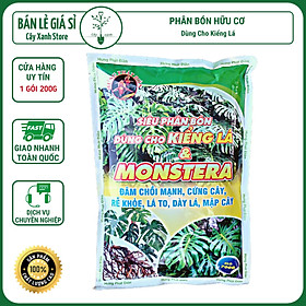 Mua Phân Bón Hữu Cơ Kiểng Lá  Chuyên Dụng Cho Cây Trong Nhà  Monstera  Kiểng Lá. Gói 700gr Đâm Chồi Mạnh  Cứng Cây