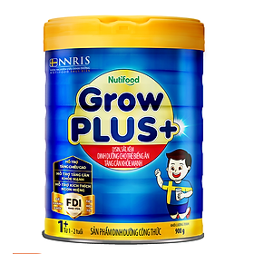 Sữa Nutifood Grow Plus+ Xanh 900 gr: Sữa cho trẻ từ 12 tháng bị thiếu cân, còi cọc