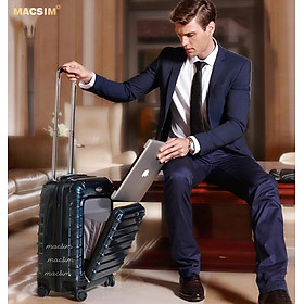 Vali cao cấp Macsim Smooire MSSM158-2b cỡ 20 inch màu (shiny blue) - Hàng loại 1