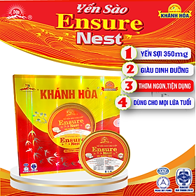 Yến Chén Khánh Hoà Ensure Nest Chưng Đường Phèn 39% yến tổ 140ml