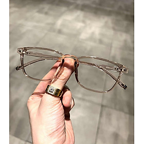 Kính gọng dẻo dáng chữ nhật unisex siêu bền, nhẹ cho nam nữ