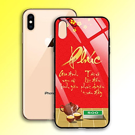 Ốp Lưng Mạ Màu Vàng Ánh Kim cho điện thoại Iphone XS Max - 03007 7994 PHUC05 - Phúc thư pháp - Hàng Chính Hãng