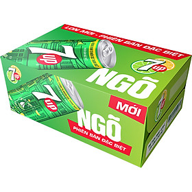 Thùng 24 Lon Nước Ngọt Có Gas 7Up (245ml/lon)