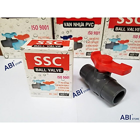 Mua Van nhựa SSC 21 (1/2) và 27 (3/4)  Van PVC khóa nước chính hãng