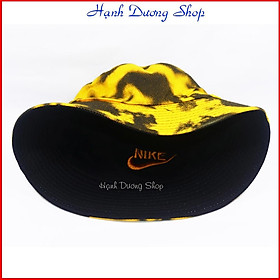 Nón Bucket - Mũ Tai Bèo Loang 2 Mặt thời trang phù hợp cho cả nam và nữ - Vàng & đen