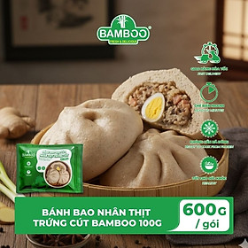 BONZON - BÁNH BAO GẠO LỨT NHÂN THỊT TRỨNG CÚT BAMBOO 100G (600G)