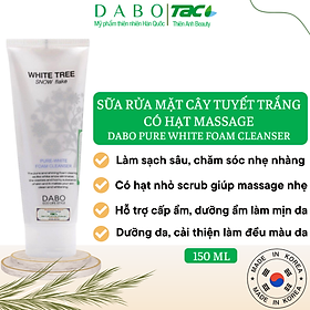 Sữa rửa mặt cây tuyết trắng có hạt massage Dabo White Tree Snow Flake 150ml