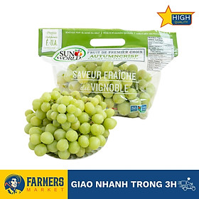 Nho xanh Autumn Crisps Mỹ - Top Nho Được Yêu Thích, Giòn Rụm và Ngọt Đậm - 500G