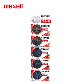 Mua Vỉ 5 Viên Pin CR2450 3V Lithium Maxell Siêu Bền dùng cho Smartkey   đèn LED   máy đo
