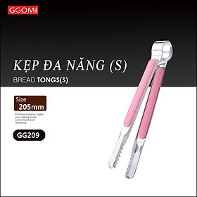Kẹp gắp thức ăn đa năng màu sắc pastel bằng thép không gỉ an toàn cho sức khỏe mọi cỡ GGOMi Hàn Quốc