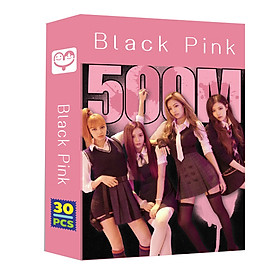 Hộp ảnh Lomo Blackpink hộp hồng 30 ảnh mẫu 500M thiết kế độc đáo