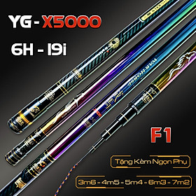 Cần Câu Tay YG X5000 Đối Trọng Săn Hàng Màu Titan Siêu Đẹp