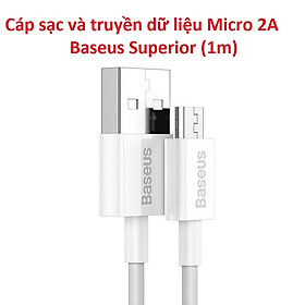Mua Cáp sạc và truyền dữ liệu Micro 2A Baseus Superior Series - Màu ngẫu nhiên_Hàng chính hãng