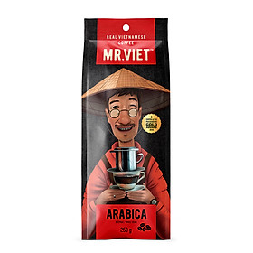 Cà phê Arabica Mr Viet 250g- cafe hạt đã rang - Bean Arabica Mr Viet 250g