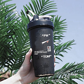 Bình Nước Thể Thao Có Lò Xo Lắc 600ml