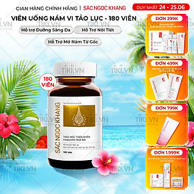 Viên uống đẹp da - chống lão hóa - nám sạm tàn nhan Sắc Ngọc Khang Vi Tảo Lục Hộp 180 Viên