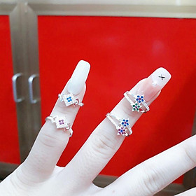 Nhẫn bạc bé gái đính đá cao cấp YN JEWELRY