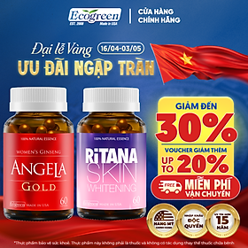 Combo Sức Khỏe Sinh Lý, Đẹp Da Cho Nữ Ecogreen Giúp Trắng Da, Mờ Nám (Dùng 1 Tháng)