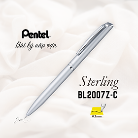 Set Bút Ký Cao Cấp Pentel BL2007 Ngòi 0.7mm Mực Xanh Mới Có Gác Bút Sang Trọng | Thiết Kế Bút Nắp Vặn Thanh Lịch