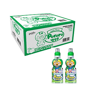 Thùng 24 Chai Nước Uống Pororo Hương Vị Táo 235ml