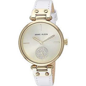 Đồng hồ nữ Anne Klein đính pha lê Swarovski dây da Nhập Khẩu Mỹ