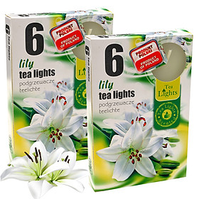 Combo 2 hộp 6 nến thơm Tealight nhập khẩu Châu Âu Admit Lilly