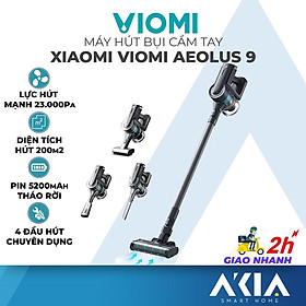 Mua Máy hút bụi cầm tay Viomi A9 - Pin sạc có thể tháo rời  Lực hút 23000Pa  Kèm 4 loại đầu hút  Có đèn rọi bụi bẩn  hàng Chính Hãng