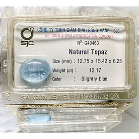 Mua Viên Topaz oval mài láng 12.17ct 40463