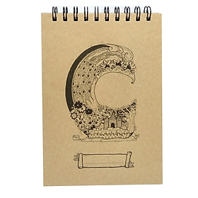 Sổ Sketchbook Alphabet - Hình Chữ C